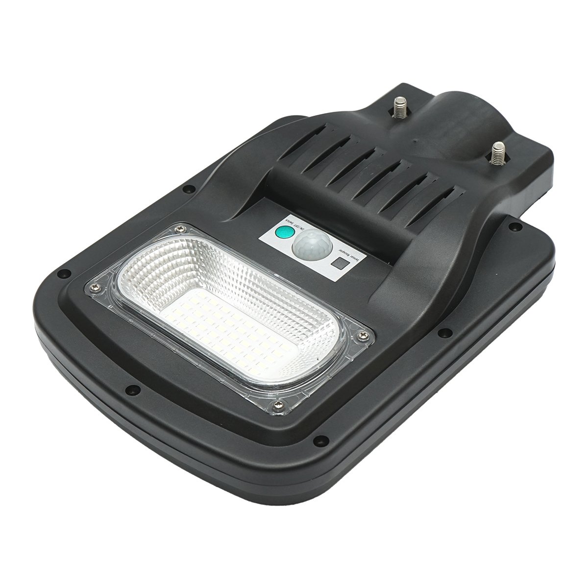 Lampa solara LED iluminat stradal 50W, 6500K, IP65 cu panou solar, senzor de miscare si telecomanda Breckner Germany